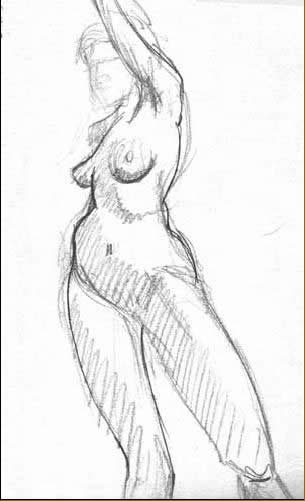 figure study from life © Mario Donk